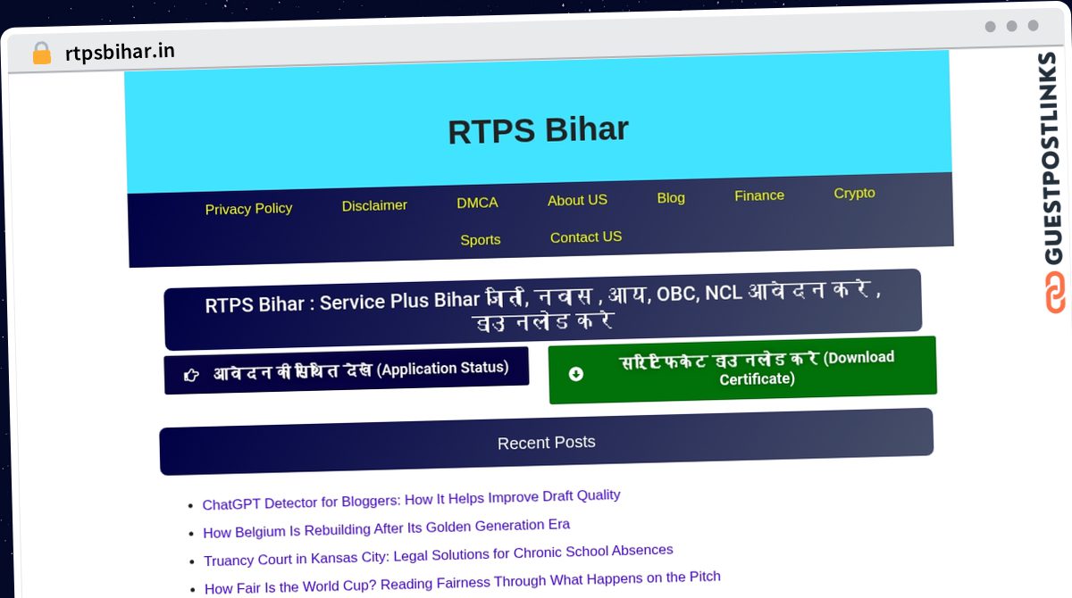 Publish Guest Post on rtpsbihar.in