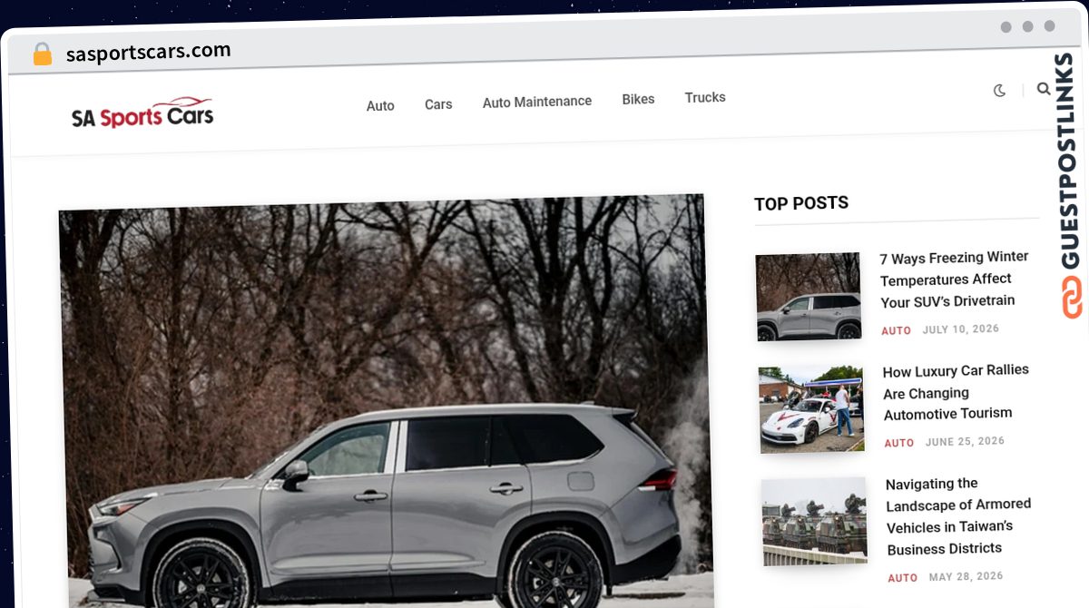 Publish Guest Post on sasportscars.com