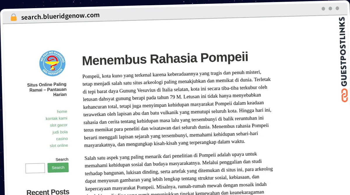 Publish Guest Post on search.blueridgenow.com