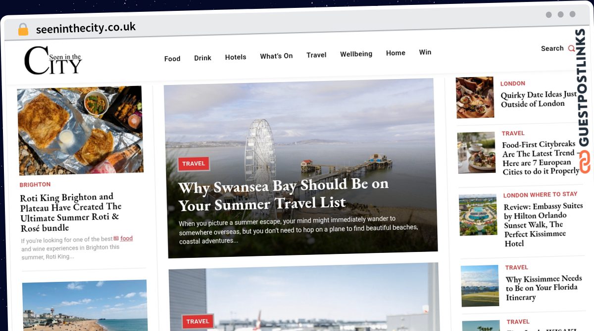 Publish Guest Post on seeninthecity.co.uk