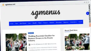 Publish Guest Post on sgmenus.net