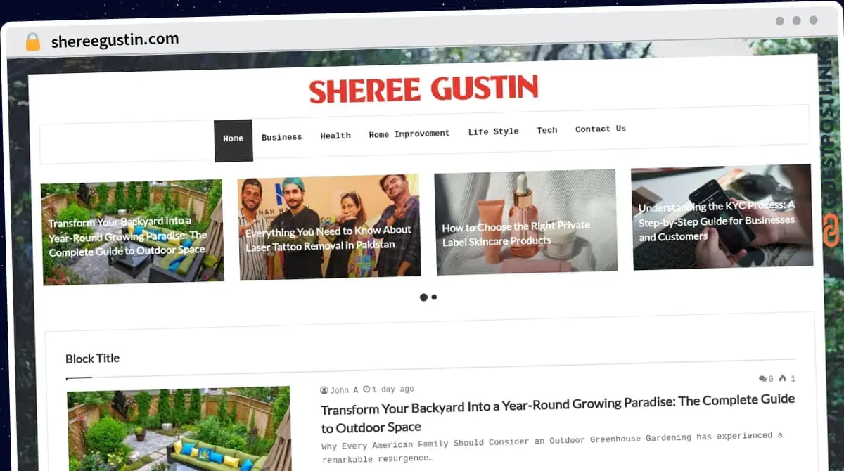 Publish Guest Post on shereegustin.com