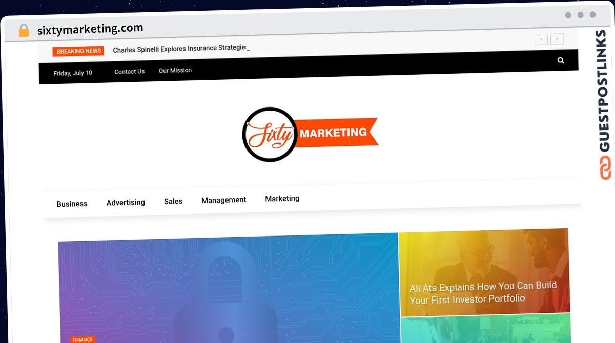 Publish Guest Post on sixtymarketing.com