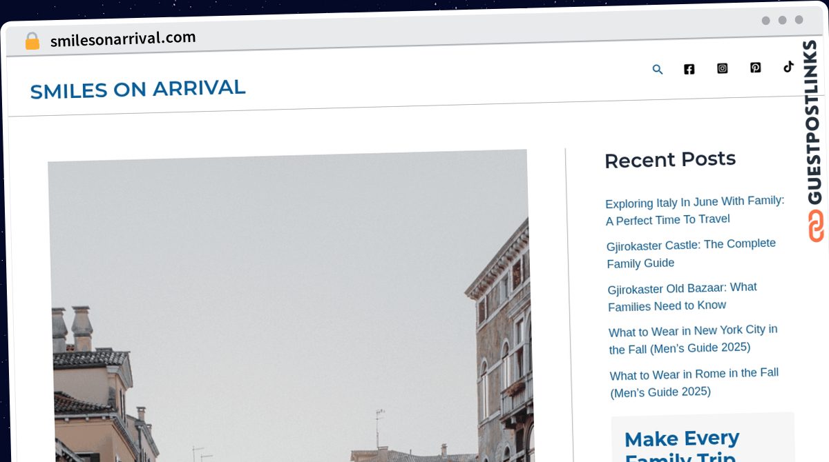 Publish Guest Post on smilesonarrival.com