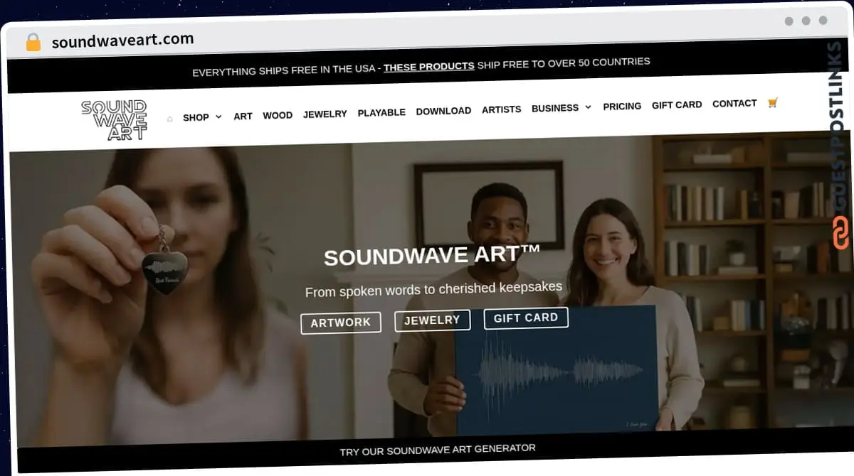 Publish Guest Post on soundwaveart.com
