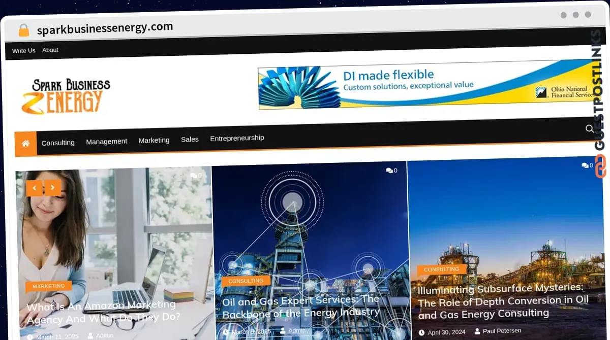 Publish Guest Post on sparkbusinessenergy.com