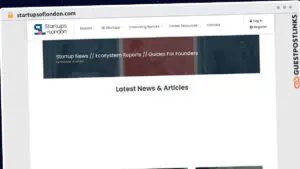 Publish Guest Post on startupsoflondon.com