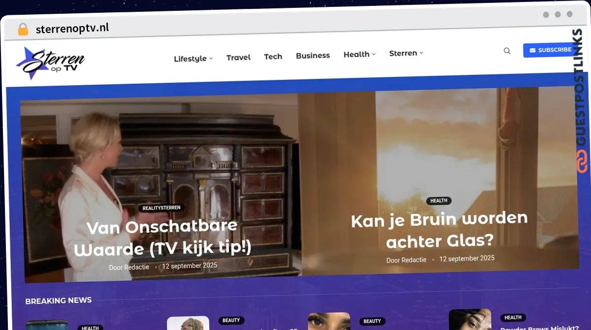 Publish Guest Post on sterrenoptv.nl