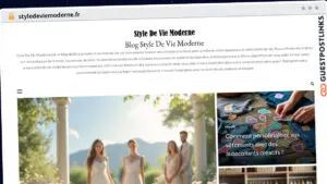 Publish Guest Post on styledeviemoderne.fr