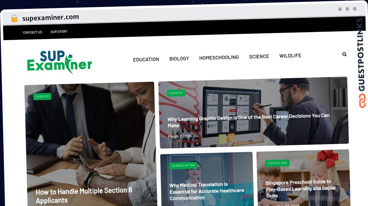 Publish Guest Post on supexaminer.com