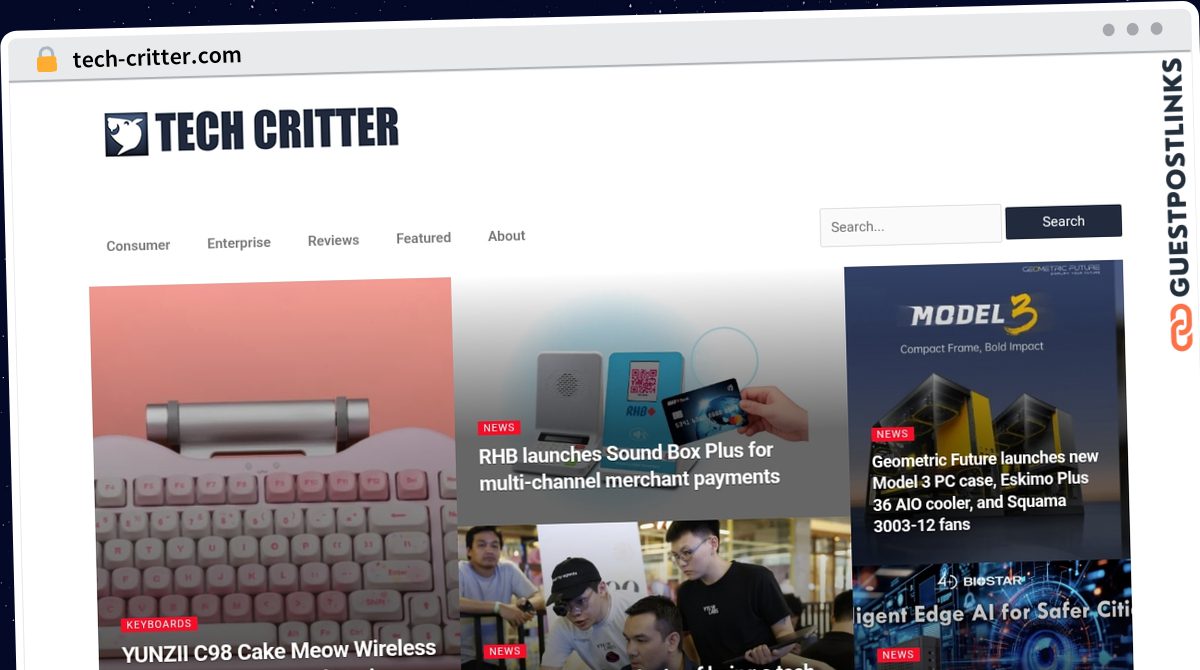 Publish Guest Post on tech-critter.com