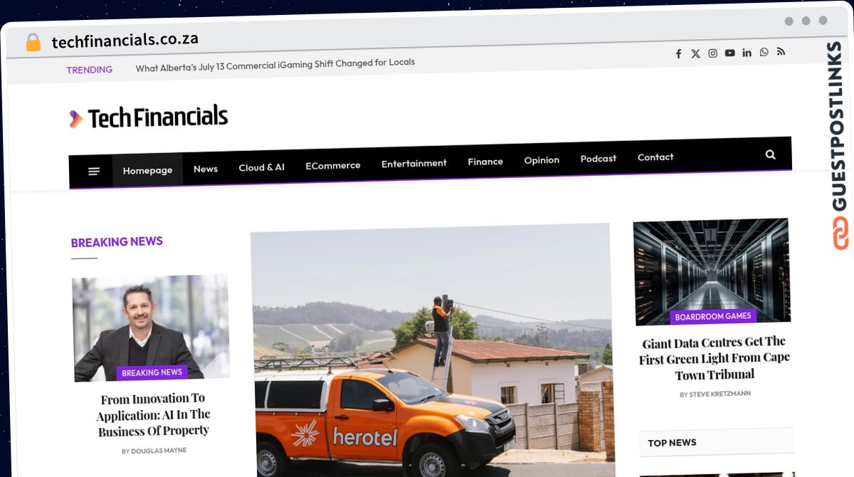 Publish Guest Post on techfinancials.co.za