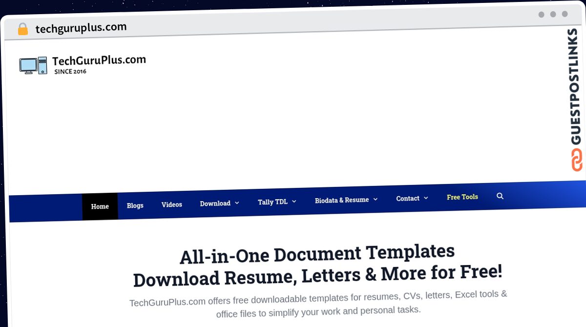 Publish Guest Post on techguruplus.com