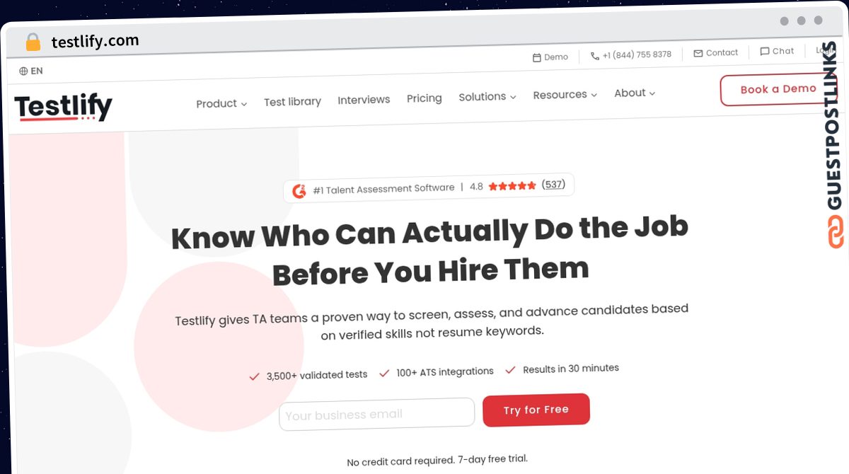 Publish Guest Post on testlify.com