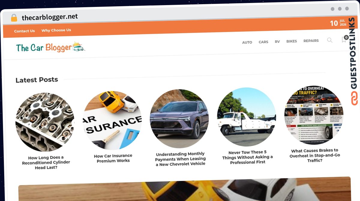 Publish Guest Post on thecarblogger.net