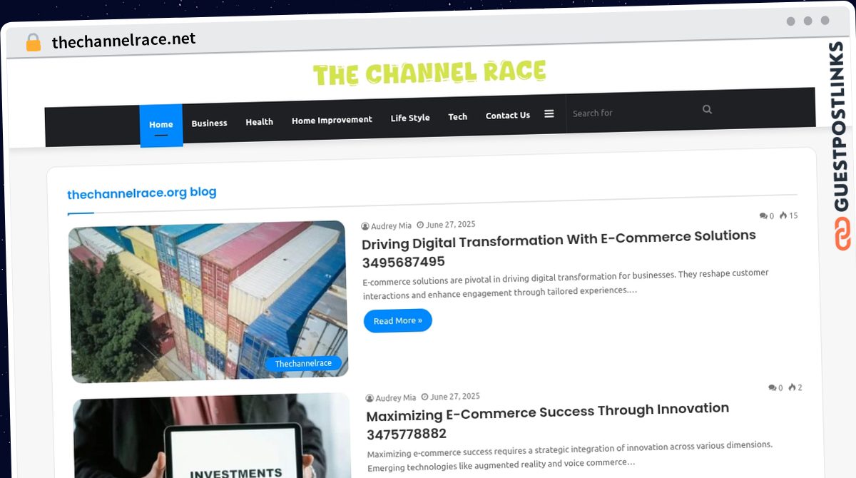 Publish Guest Post on thechannelrace.net
