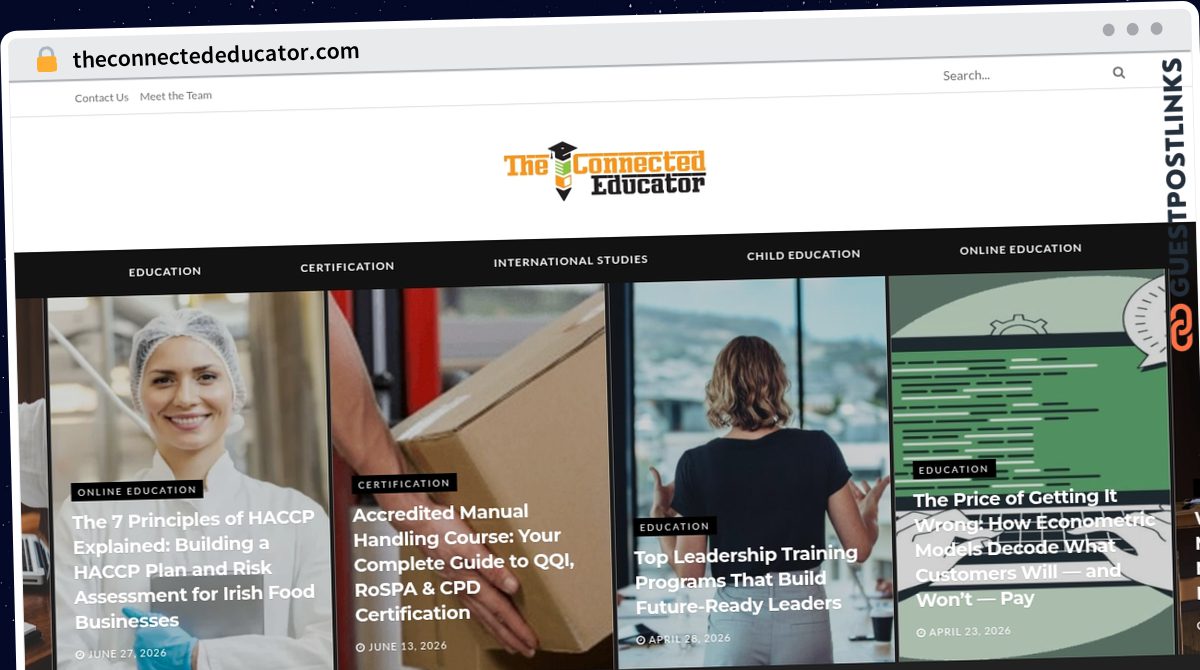 Publish Guest Post on theconnectededucator.com