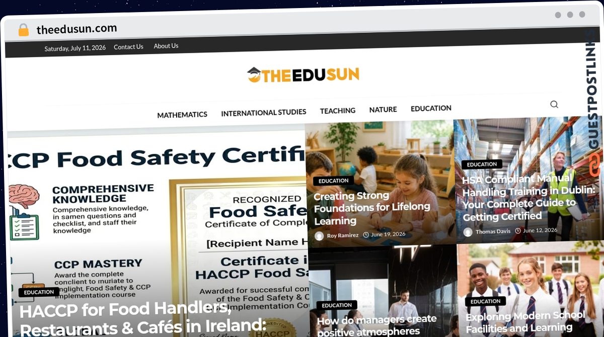Publish Guest Post on theedusun.com