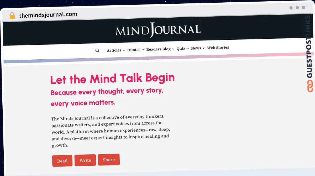 Publish Guest Post on themindsjournal.com