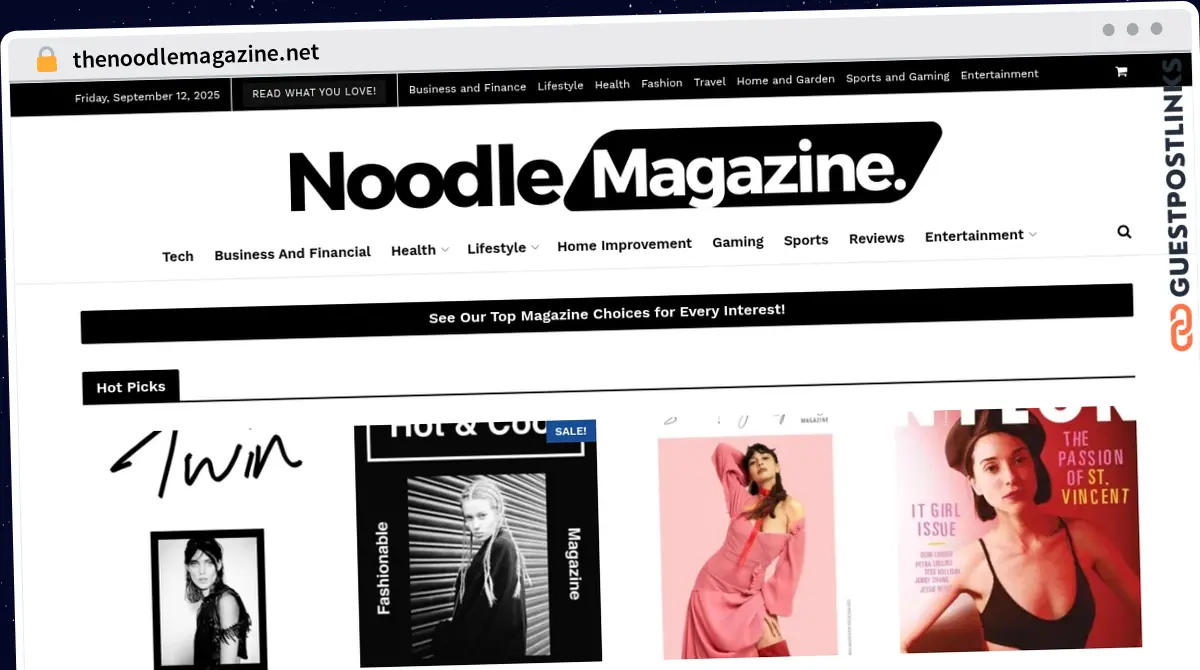 Publish Guest Post on thenoodlemagazine.net