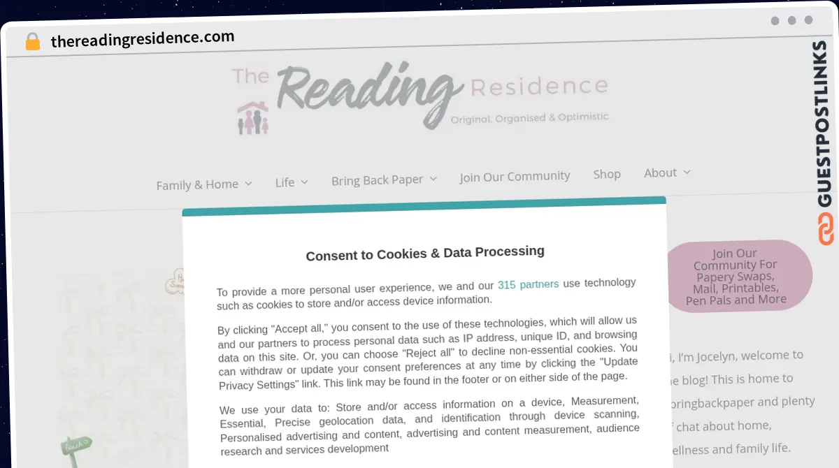 Publish Guest Post on thereadingresidence.com