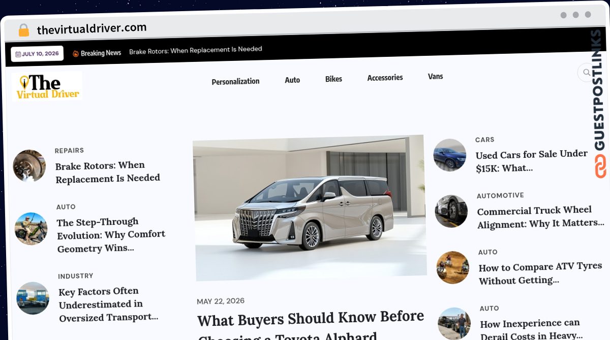 Publish Guest Post on thevirtualdriver.com