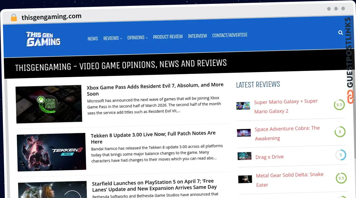 Publish Guest Post on thisgengaming.com