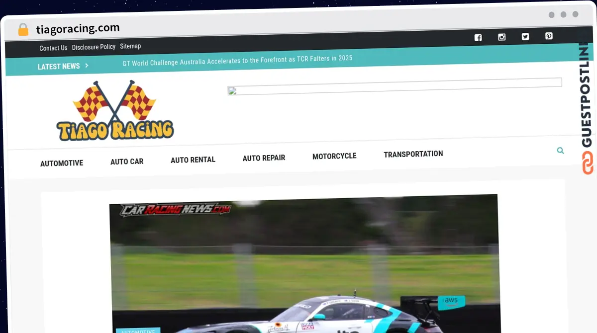 Publish Guest Post on tiagoracing.com