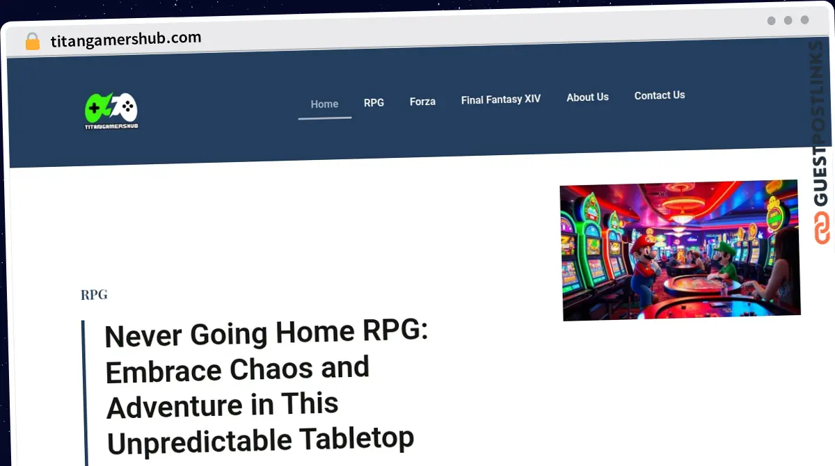 Publish Guest Post on titangamershub.com