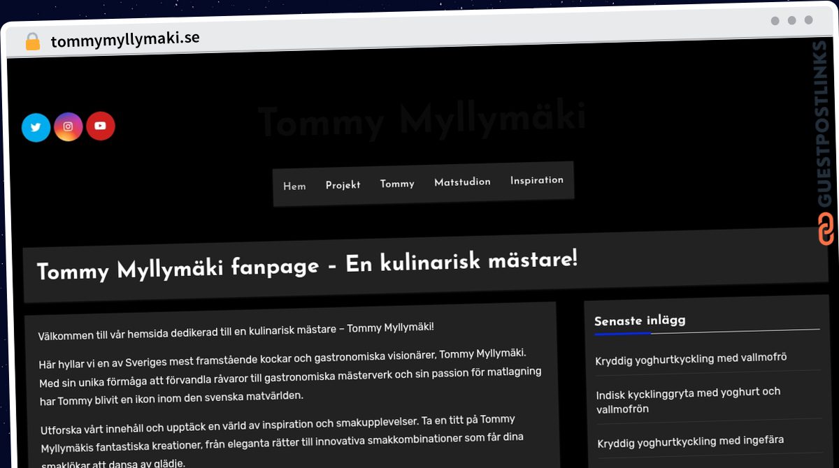 Publish Guest Post on tommymyllymaki.se