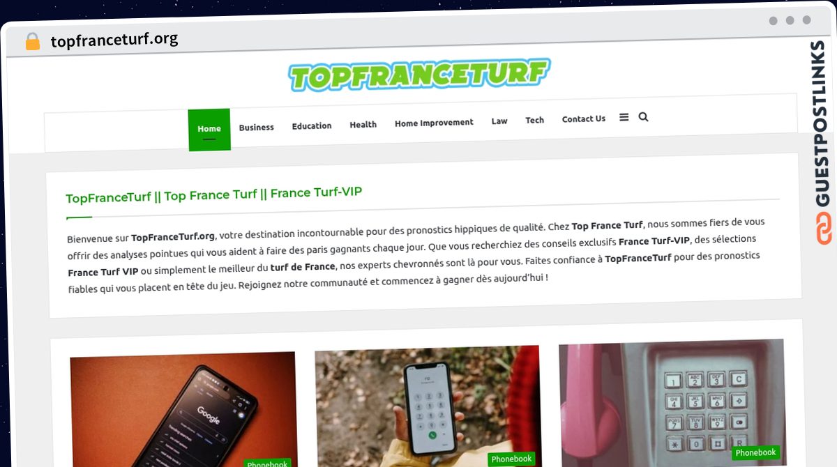 Publish Guest Post on topfranceturf.org