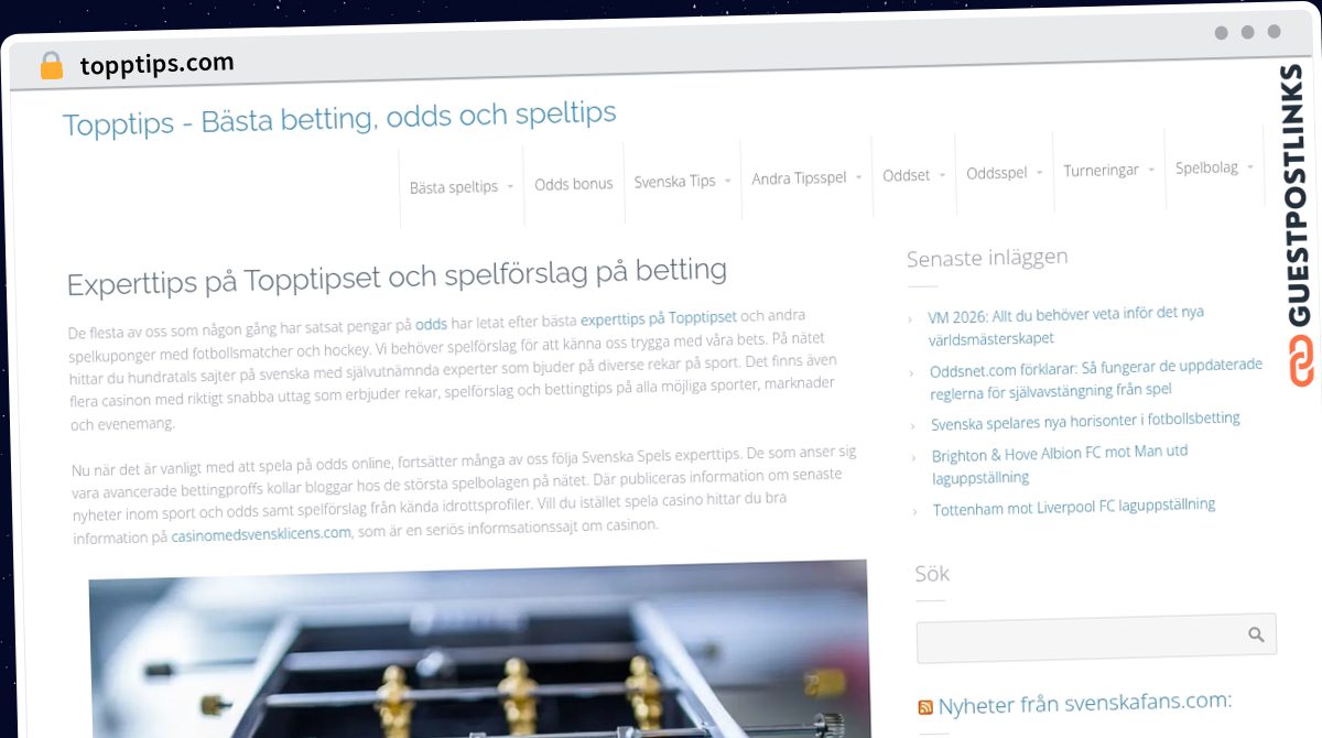 Publish Guest Post on topptips.com