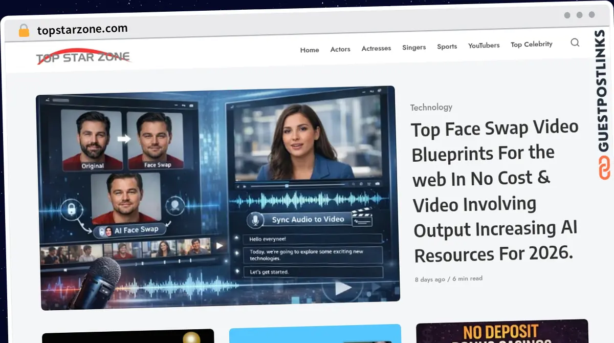 Publish Guest Post on topstarzone.com