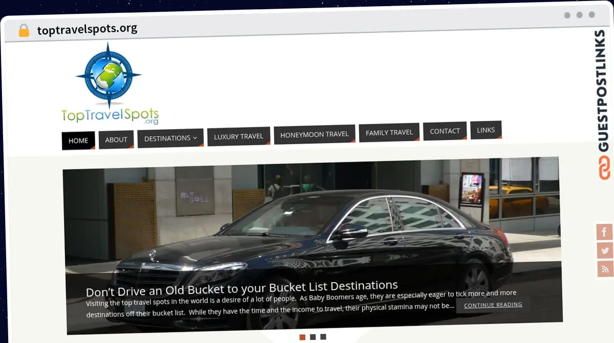 Publish Guest Post on toptravelspots.org