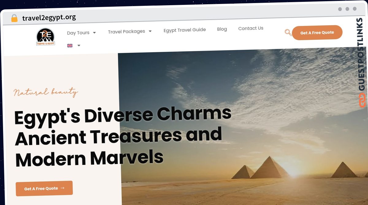 Publish Guest Post on travel2egypt.org