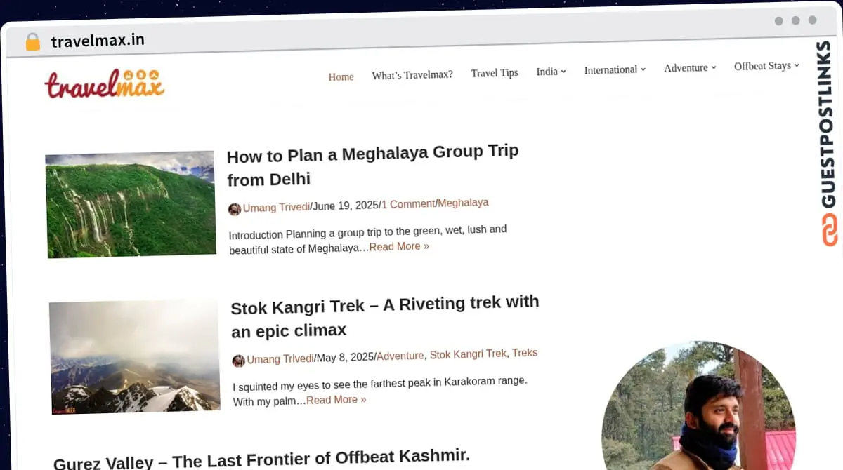 Publish Guest Post on travelmax.in
