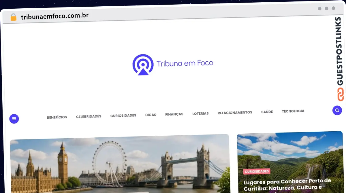 Publish Guest Post on tribunaemfoco.com.br