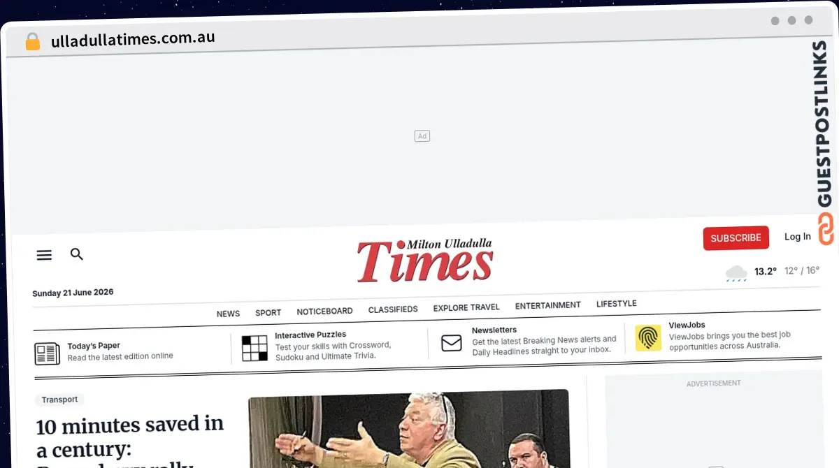 Publish Guest Post on ulladullatimes.com.au