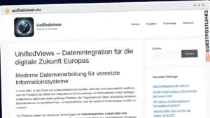 Publish Guest Post on unifiedviews.eu