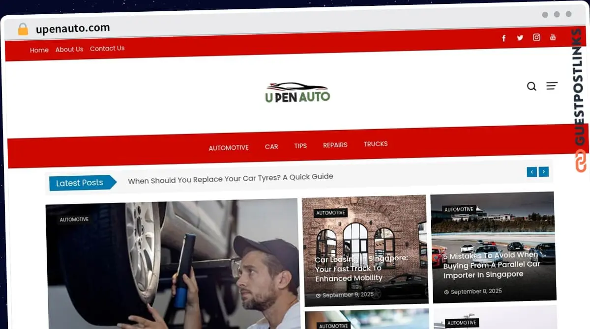 Publish Guest Post on upenauto.com