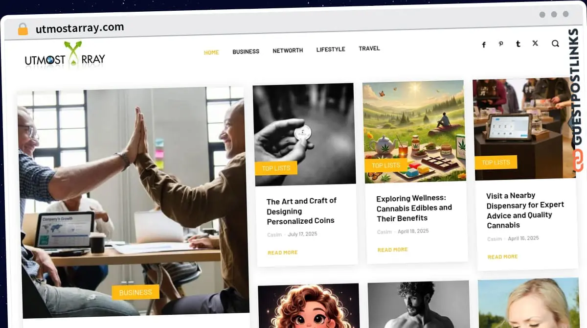 Publish Guest Post on utmostarray.com