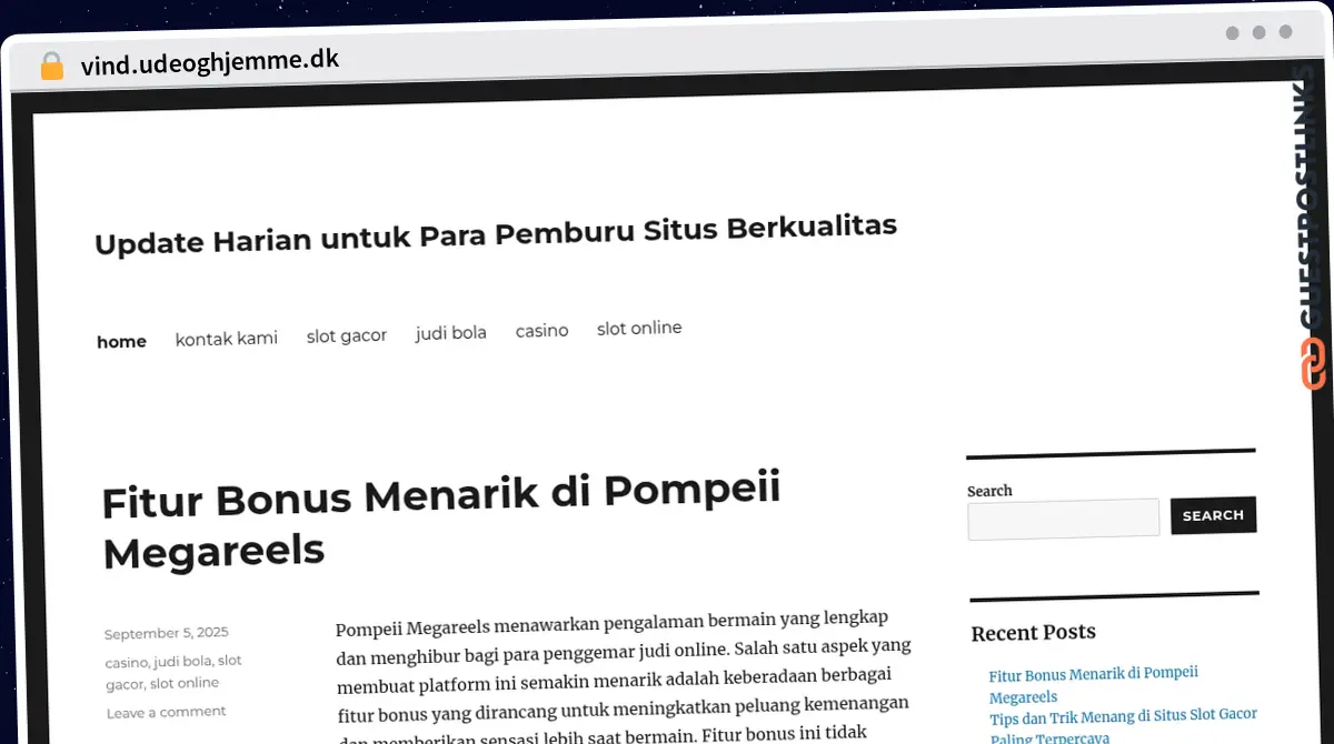 Publish Guest Post on vind.udeoghjemme.dk