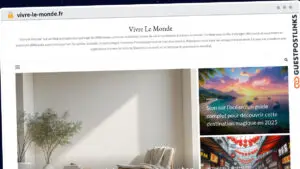 Publish Guest Post on vivre-le-monde.fr
