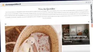 Publish Guest Post on vivreauquotidien.fr