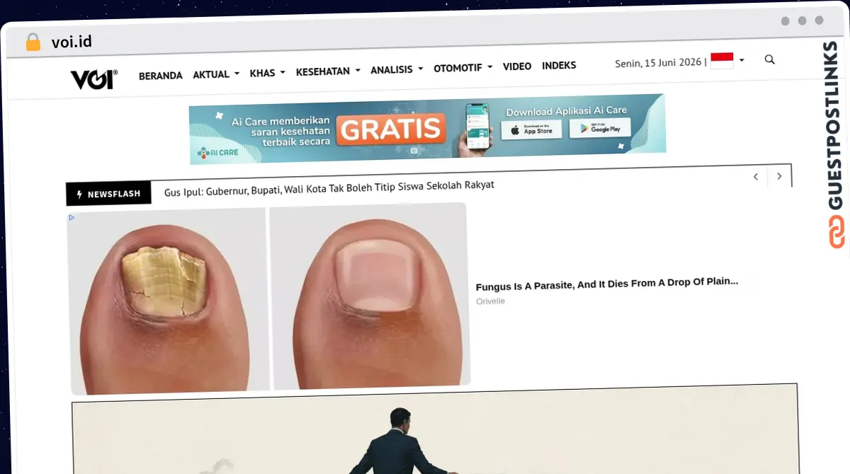 Publish Guest Post on voi.id