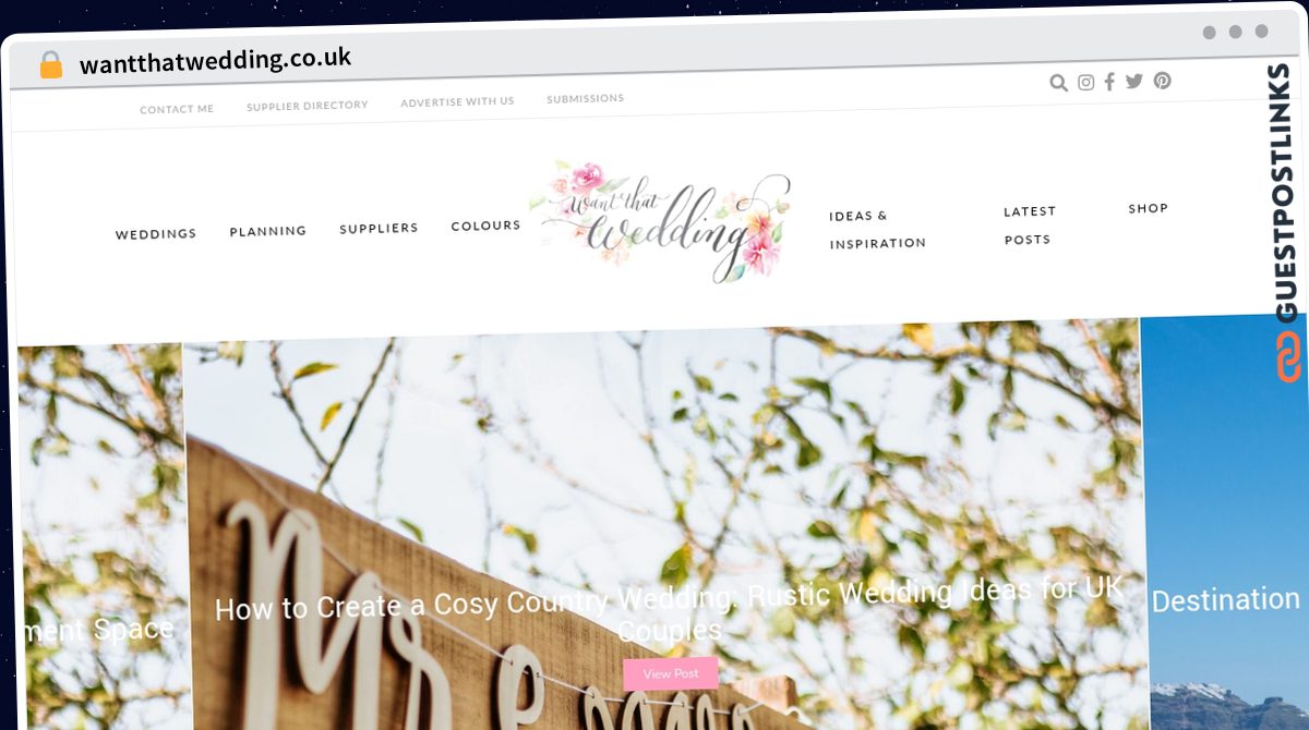 Publish Guest Post on wantthatwedding.co.uk