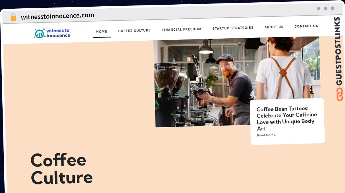 Publish Guest Post on witnesstoinnocence.com