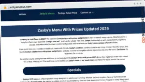 Publish Guest Post on zaxbysmenus.com