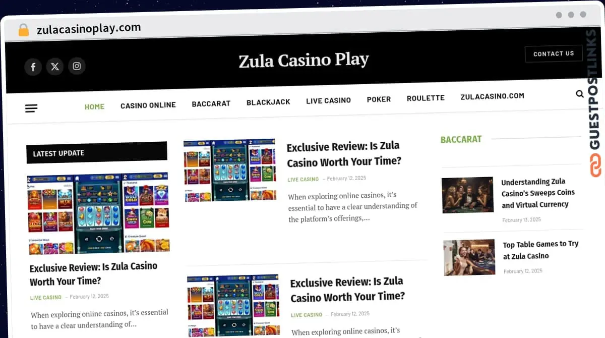 Publish Guest Post on zulacasinoplay.com
