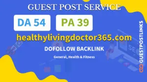 Buy Guest Post on healthylivingdoctor365.com